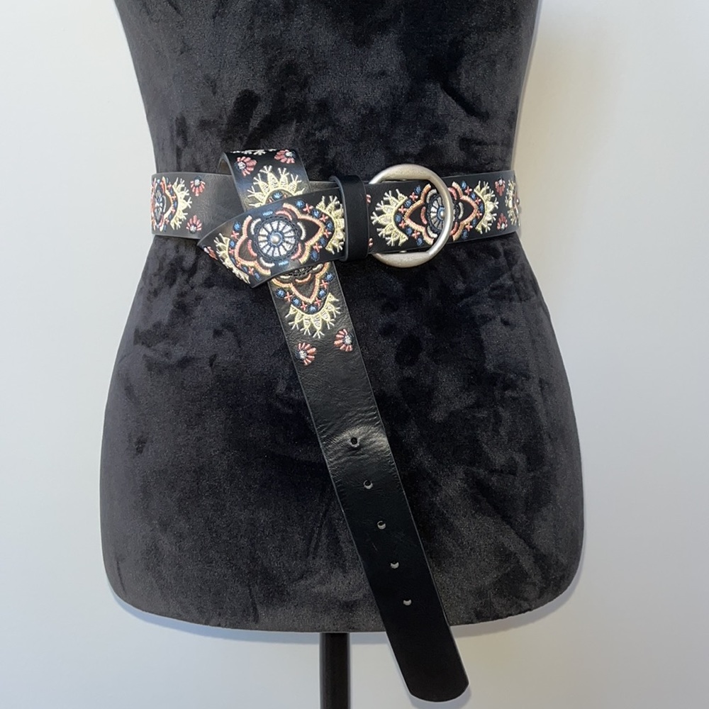 Boho Embroidered Belt